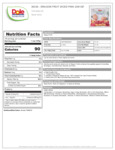00330 - DRAGON FRUIT DICED PINK Nutrition 00330 - DRAGON FRUIT DICED PINK Nutrition