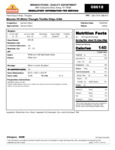 Mission 2 lb. White Triangle Corn Tortilla Chips Nutrition Information