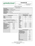 Healthy Avocado Oil Nutrition