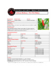 Fiery Farms African Birdseye/Piri Piri Flakes Nutrition