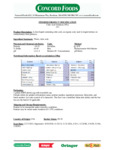 Oringer Citric Acid Nutrition Information