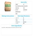 Nutrition Sheet