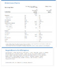MIX WAFFLE BELGIAN 3.75LB GOLD MEDAL nutrition information