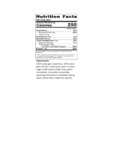 104KDK1196 Nutrition Label