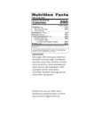 104KDK1329 Nutrition Label 104KDK1329 Nutrition Label