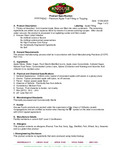 Nutrition Sheet