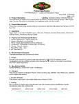 Nutrition Sheet Nutrition Sheet