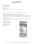Homefree Chocolate Chip Brownie Nutrition
