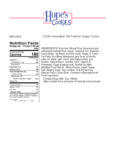 Hope's Cookies Sugar Cookie Dough Nutrition