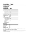 Cherry 8oz nutrition