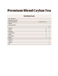 Nutrition Sheet