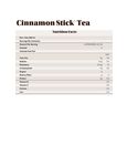 Nutrition Sheet