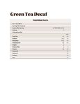 Nutrition Sheet