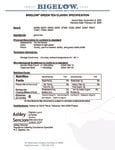 Nutrition Sheet