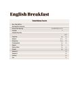 Nutrition Sheet