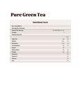 Nutrition Sheet