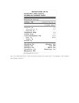 Nutrition Sheet Nutrition Sheet
