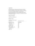 Nutrition Sheet
