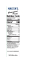 Martin's Slender Pop Nutrition
