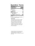 113KDK1630 Nutrition Label