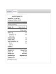 Nutrition Sheet