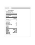 Nutrition Sheet