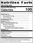 Nutrition Sheet Nutrition Sheet
