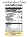 Del Sol Nacho Sliced Jalapeno Nutrition Del Sol Nacho Sliced Jalapeno Nutrition