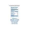 Nutrition Sheet