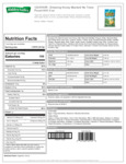Hidden Valley 1.5 oz. Golden Honey Mustard Dressing Packet Nutrition Information