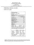 Nutrition Sheet Nutrition Sheet