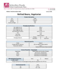 Refried Beans Nutrition