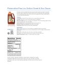 Nutrition Sheet