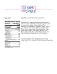 Hope's Cookies White Chunk Macadamia Cookie Dough Nutrition