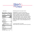 Hope's Cookies Chocolate Chunk Cookie Dough Nutrition