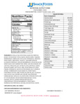 32032 J&J Confetti Mini Bundt Cake Nutrition