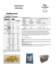 35 oz. Crisp Rice Cereal Nutrition