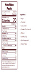 York Dark Chocolate & Peppermint Chips Nutrition