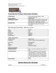 Nutrition Sheet
