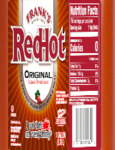 Frank's Red Hot Original 4/1 Gal Nutrition