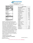 4113 J&J Bavarian Cream Churro Nutrition 4113 J&J Bavarian Cream Churro Nutrition
