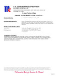 Spec Sheet / Nutrition 