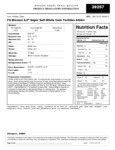 Mission Super Soft White Corn Tortilla Nutrition Information
