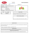 50456 Gummi Watermelon Slices 4ct 4.5 lb Specification 2.1.2023 50456 Gummi Watermelon Slices 4ct 4.5 lb Specification 2.1.2023