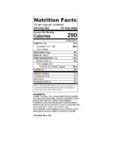 Capora White Chocolate Frappe Mix Nutrition Information