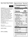 POWDER BUBBLE TEA SOUR CREAM nutrition