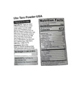 Fanale Ube Taro Powder Mix 2.2 lb. nutrition Fanale Ube Taro Powder Mix 2.2 lb. nutrition