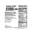 SYRUP CONC BANANA nutrition SYRUP CONC BANANA nutrition