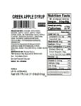 SYRUP CONC GREEN APPLE nutrition