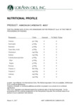 Nutrition